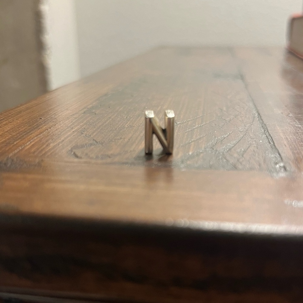 Pandora Silver Initial 'N' Charm